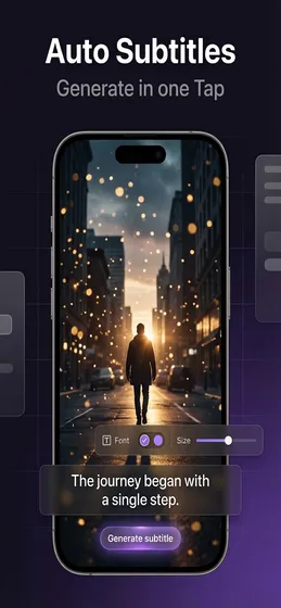AI subtitle generation — auto subtitles for any video