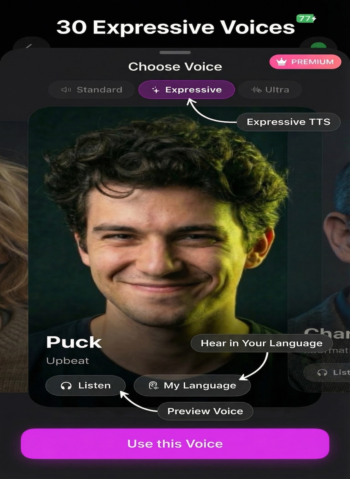 Expressive voices — premium AI voices with accent control